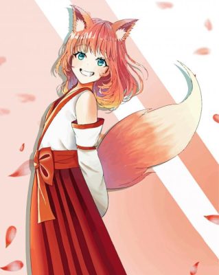 Anime Human Fox Paint By Numbers