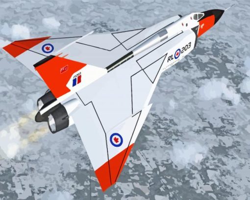 Avro Arrow Plan Paint By Numbers