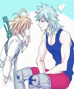 Ban And Meliodas Anime Characters Paint By Numbers