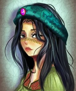 Beautiful Arab Girl Art Paint By Numbers