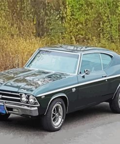 Black 1969 Chevelle Ss 396 Paint By Numbers