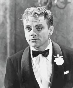 Black And White James Cagney Paint By Numbers