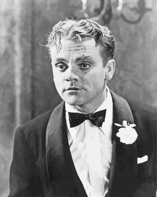 Black And White James Cagney Paint By Numbers