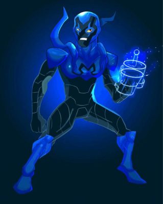 Blue Beetle Art Paint By Numbers