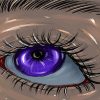 Close Up Violet Eyes Art Paint By Numbers