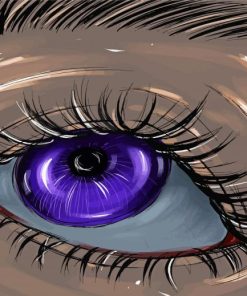 Close Up Violet Eyes Art Paint By Numbers