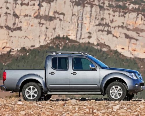 Grey Nissan Navara D40 Paint By Numbers