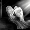 Lonely Black And White Angels Art Paint By Numbers