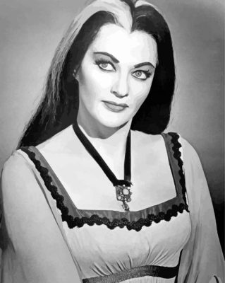 Monochrome Lily Munster Paint By Numbers