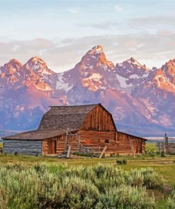 Moulton Barn In The Grand Teton Paint By Numbers