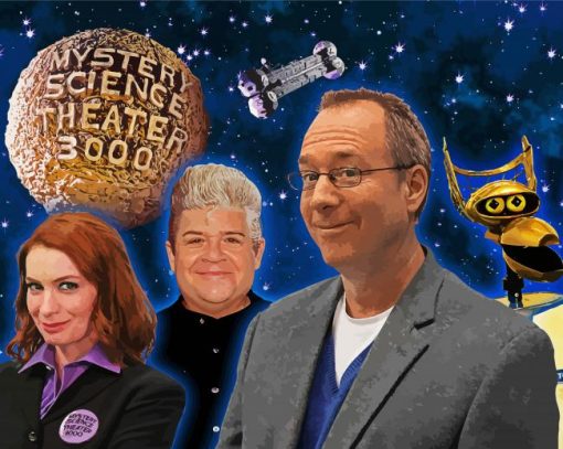 Mystery Science Theater Serie Characters Paint By Numbers