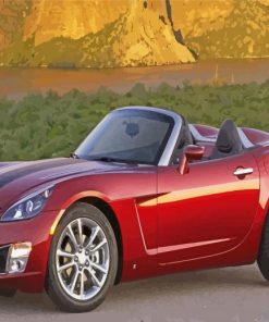 Red Saturn Sky Paint By Numbers