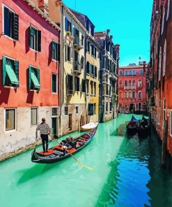 Scenic Canal Venice Italy Paint By Numbers