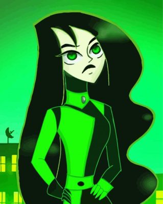 Shego Green Kim Possible Paint By Numbers