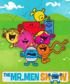 The Mr Men Show Poster Paint By Numbers