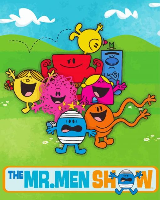 The Mr Men Show Poster Paint By Numbers