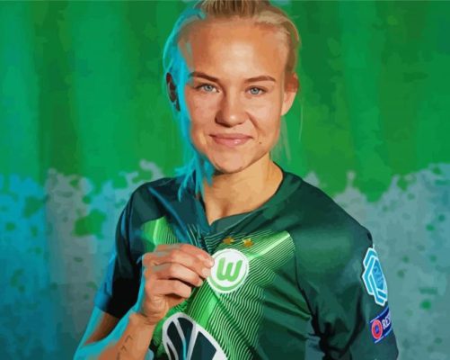 The Football Player Pernille Harder Paint By Numbers