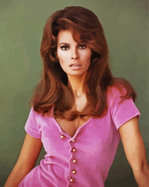 Young Raquel Welch Paint By Numbers