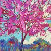 Abstract Jacaranda Tree Paint By Numbers