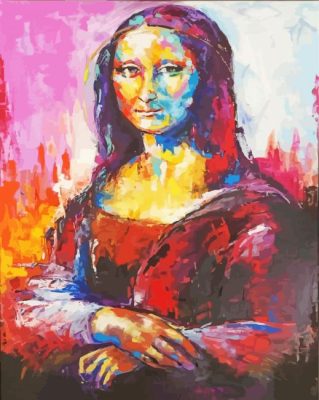 Abstract Mona Lisa Paint By Numbers