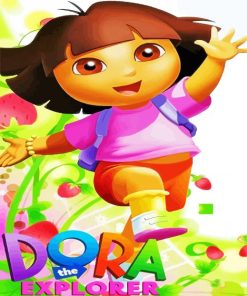 Animated Movie Dora The Explorer Paint By Numbers