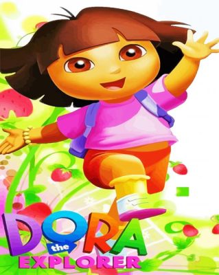 Animated Movie Dora The Explorer Paint By Numbers