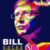 Bill Gates Pop Art Poster Paint By Numbers