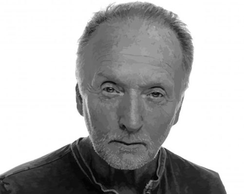 Black And White Actor Tobin Bell Paint By Numbers