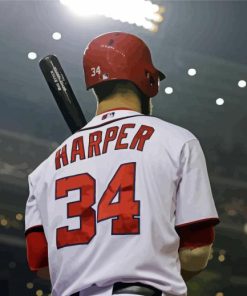 Bryce Harper Back Paint By Numbers