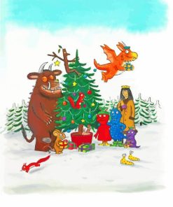 Christmas Gruffalo Paint By Numbers