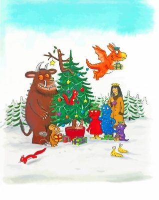 Christmas Gruffalo Paint By Numbers