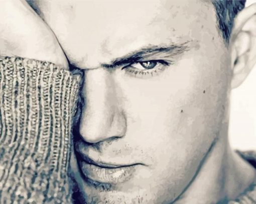Close Up Channing Tatum Paint By Numbers