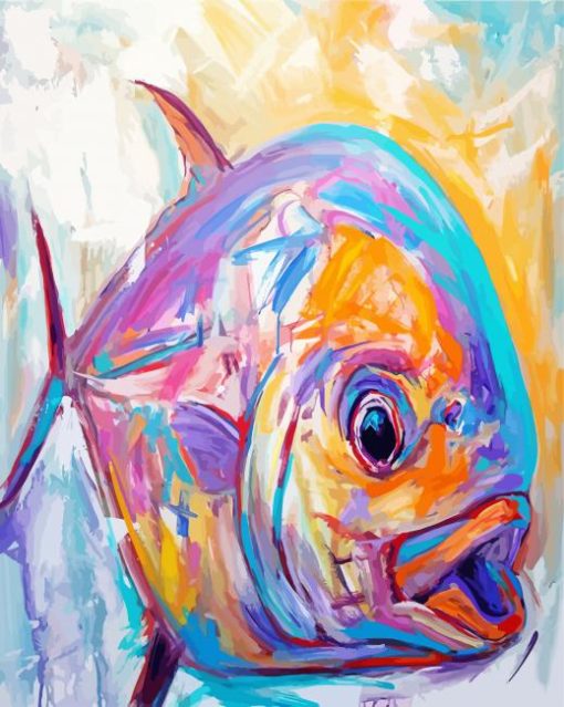 Colorful Bream Fish Paint By Numbers
