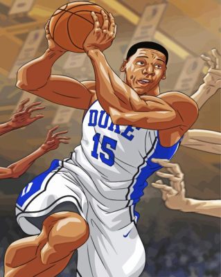 Duke Basketball Player Art Paint By Numbers