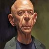Jk Simmons Caricature Art Paint By Numbers