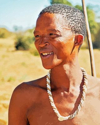 Khoisan Man Paint By Numbers