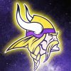 Minnesota Vikings Logo Poster Paint By Numbers