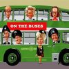 On The Buses Caricature Poster Paint By Numbers