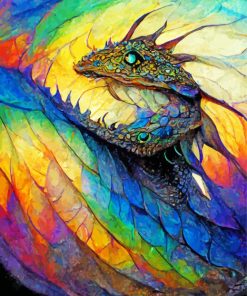 Rainbow Dragon Art Paint By Numbers