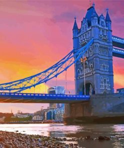 River Thames Sunset Paint By Numbers