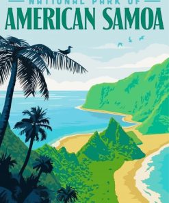 Samoa Poster Paint By Numbers