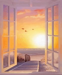 Sundown Door To The Sea Paint By Numbers