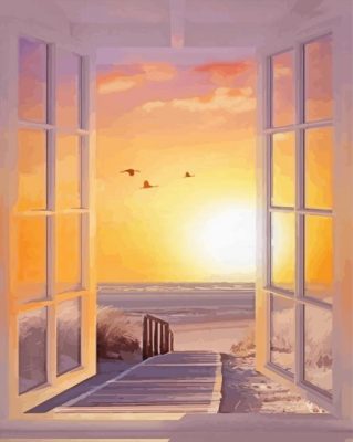 Sundown Door To The Sea Paint By Numbers