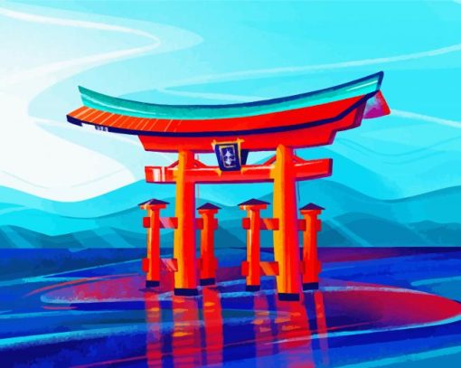 Torii Gate Paint By Numbers