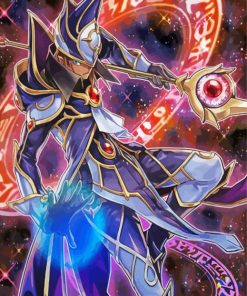 Yu Gi Oh Dark Magician Paint By Numbers
