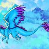 Blue And Purple Unicorn Dragon Paint By Numbers