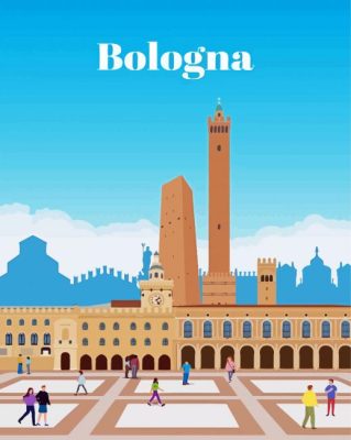 Bologna Italy Poster Art Paint By Numbers