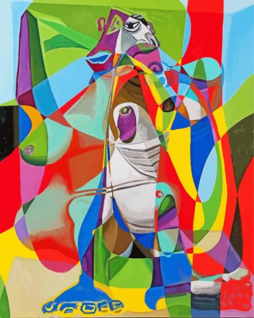 Colorful Abstract Picasso Paint By Numbers