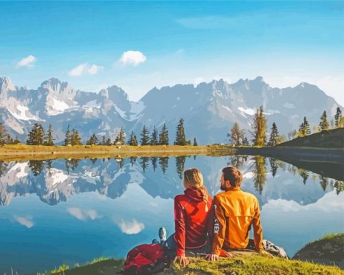 Couple In Wilder Kaiser Paint By Numbers