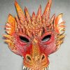 Creepy Dragon Mask Paint By Numbers